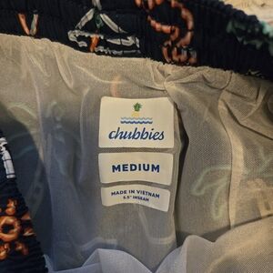 Chubbies Men's Navy Boxers with Pattern